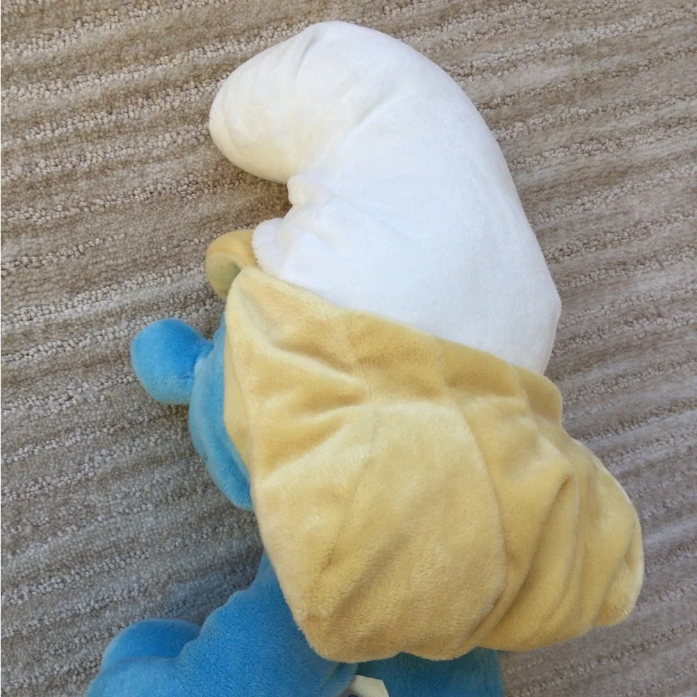 Build a Bear Blue White Smurf Movie Plush Smurfette Stuffed Animal Toy 16”